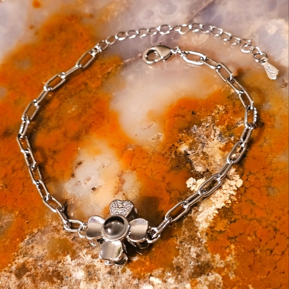NEW "I Love You" S925 Stamped Adjustable Bracelet B1P13